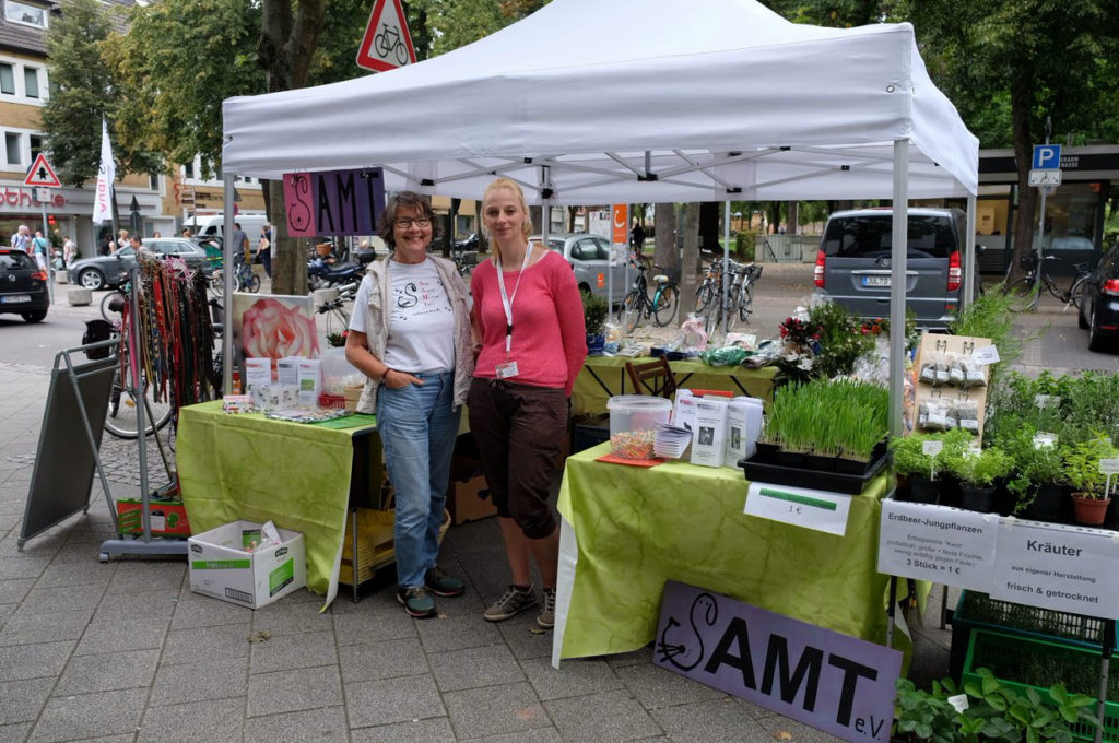 SAMT-Infostand zum Sommerfest