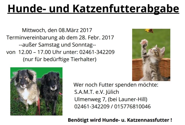 futterausgabe 8 märz